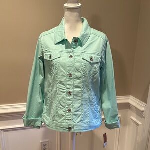 Sonoma Light Green Jean Jacket